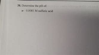 Image result for Sulfuric Acid pH Scale