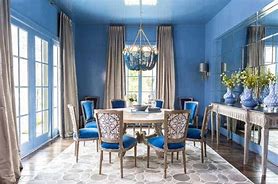 Image result for Blue Gray Dining Room