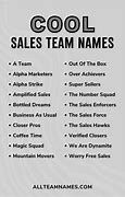 Image result for Sales Team Names