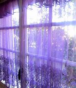 Image result for Purple Lace Curtains