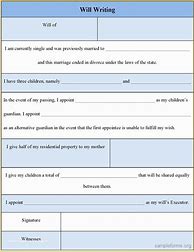 Image result for Create Your Own Will Template