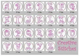 Image result for Embroidery Applique Alphabet Letters