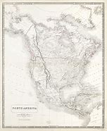 Image result for Antique North America School Map