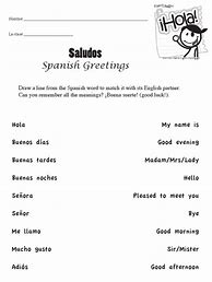 Image result for Spanish Activity