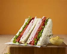 Image result for Image of Three Separate Layer Sandwich