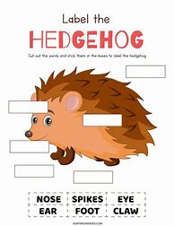 Image result for Hedgehog Worksheet