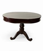 Image result for Small Dark Oval Dining Table