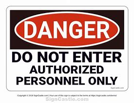 Image result for Us Do Not Enter Sign