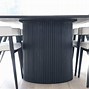 Image result for White Oak Fluted Dining Room Table