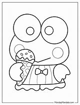 Image result for Keroppi Black and White with Bubble Letters