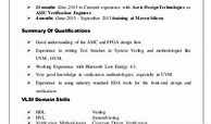 Image result for VLSI Engineer Resume Template