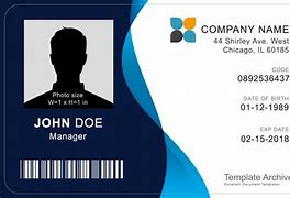 Image result for Employee Badge ID Card Template