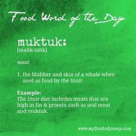 Image result for Muktuk Food