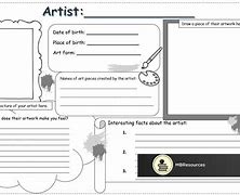 Image result for Artist Research Template