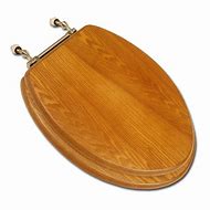 Image result for Dark Wood Toilet Seat