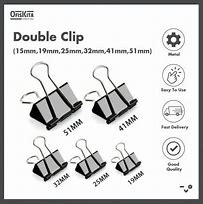 Image result for Double Clip 19Mm