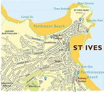 Image result for St Ives Beach Map