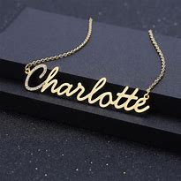 Image result for Crystal Name Necklace