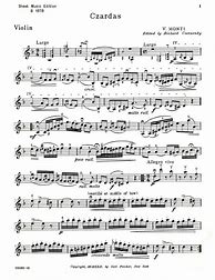 Image result for Violin Sheet Music