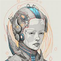 Image result for Robot Face Drawing