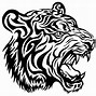 Image result for Tiger Head Line Drawing