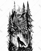 Image result for Wolf and Owl