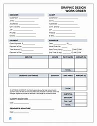 Image result for Graphic Design Order Form Template