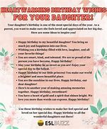 Image result for Sample Birthday Wishes for Daughter