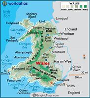 Image result for Welsh Wales Map