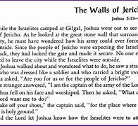 Image result for Jericho Walls Bible Story