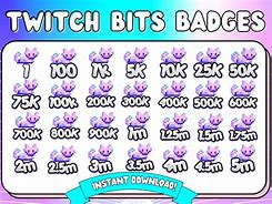 Image result for Twitch Bit Badges