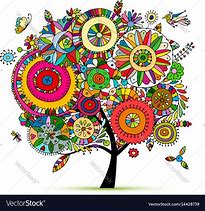 Image result for Flowers Design Tree