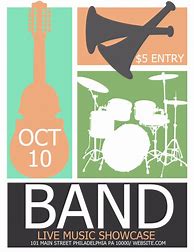 Image result for Art Band Poster Template