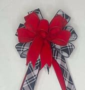 Image result for Big Wreath White Lights Red Velvet Bow