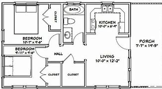 Image result for 30X20 Floor Plan 1 Bedroom