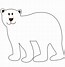 Image result for Polar Bear Clip Art Black and White