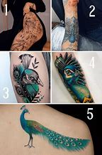 Image result for Peacock Bird Tattoo