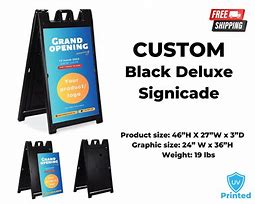 Image result for Black a Frame Sign