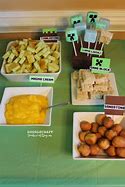 Image result for Minecraft Birthday Party Food