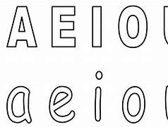 Image result for Letras Aeiou