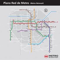 Image result for Santiago Metro Map