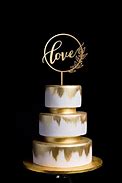 Image result for Gold Wedding Cake Toppers