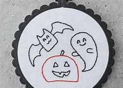 Image result for Halloween-themed Embroidery