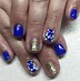 Image result for Tan and Blue Nail Designs