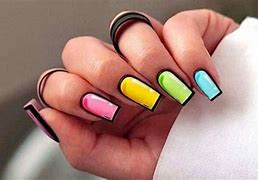 Image result for Bright Rainbow Summer Nails