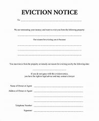 Image result for Basic Eviction Notice Form