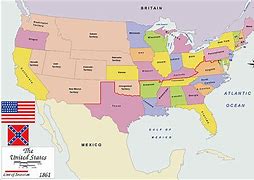 Image result for Us Map 1861 Black Line