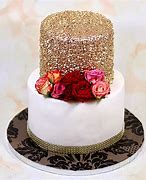 Image result for Gold Glitter Cake