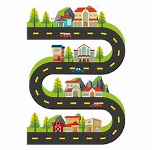 Image result for Road Trip Map Cartoon