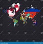 Image result for World Map with Countries and Flags